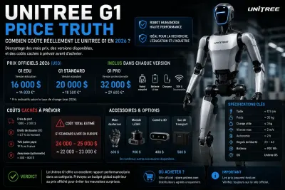 Unitree G1 price tag examined under a magnifying glass