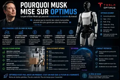 Humanoid robot silhouette inside an electric vehicle factory